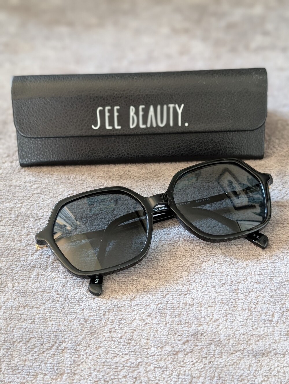 Rae Dunn Women's Rx Sunglasses with Case, Black Frame